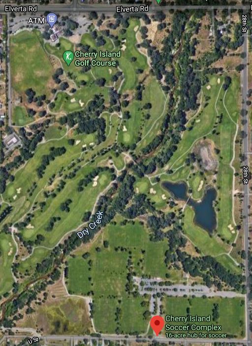 Satelite view of Cherry Island Golf Course and Sports Complex