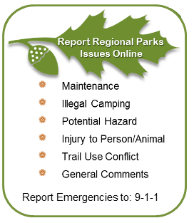 Report Regional Parks Issues Online